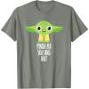 imageStar Wars Yoda Pinch Me You Will Not St Patricks Day TShirtOlive Heather