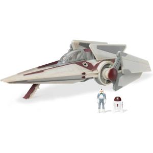 imageSTAR WARS Micro Galaxy Squadron The Mandalorians N1 Starfighter  5Inch Starfighter Class Vehicle with 1Inch Micro Figure AccessoryVWing Starfighter