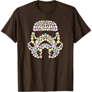 imageStar Wars Easter Egg Fill Imperial Stormtrooper Helmet TShirtBrown