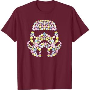 imageStar Wars Easter Egg Fill Imperial Stormtrooper Helmet TShirtBurgundy