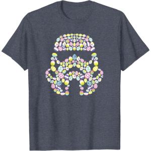 imageStar Wars Easter Egg Fill Imperial Stormtrooper Helmet TShirtHeather Blue