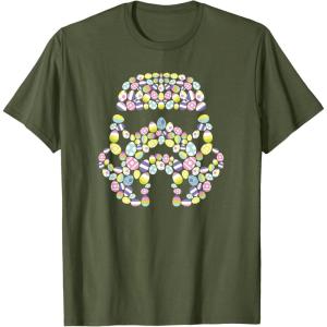 imageStar Wars Easter Egg Fill Imperial Stormtrooper Helmet TShirtOlive Green