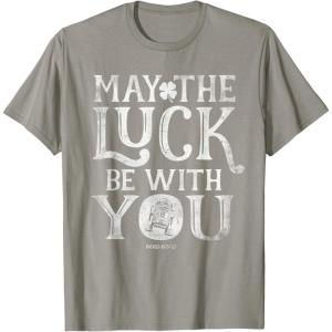 imageStar Wars R2D2 May The Luck Be With You St Patricks Day TShirtSlate Grey