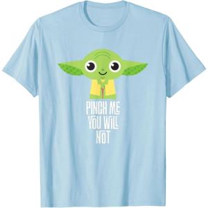 imageStar Wars Yoda Pinch Me You Will Not St Patricks Day TShirtBaby Blue