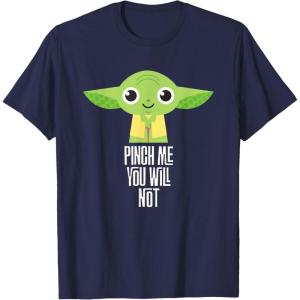 imageStar Wars Yoda Pinch Me You Will Not St Patricks Day TShirtNavy Blue