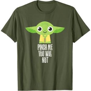 imageStar Wars Yoda Pinch Me You Will Not St Patricks Day TShirtOlive Green