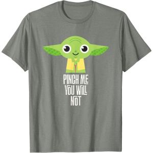 imageStar Wars Yoda Pinch Me You Will Not St Patricks Day TShirtOlive Heather