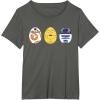 imageStar Wars R2D2 C3PO BB8 Cute Easter Egg Droids TShirtAsphalt Grey