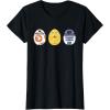 imageStar Wars R2D2 C3PO BB8 Cute Easter Egg Droids TShirtBlack