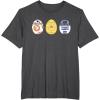 imageStar Wars R2D2 C3PO BB8 Cute Easter Egg Droids TShirtDark Heather Grey