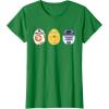 imageStar Wars R2D2 C3PO BB8 Cute Easter Egg Droids TShirtKelly Green