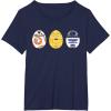 imageStar Wars R2D2 C3PO BB8 Cute Easter Egg Droids TShirtNavy Blue