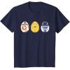 imageStar Wars R2D2 C3PO BB8 Cute Easter Egg Droids TShirtNavy Blue