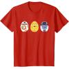 imageStar Wars R2D2 C3PO BB8 Cute Easter Egg Droids TShirtRed