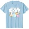 imageStar Wars The Last Jedi Easter Egg Porgs TShirtBaby Blue