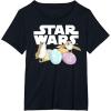 imageStar Wars The Last Jedi Easter Egg Porgs TShirtBlack