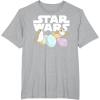 imageStar Wars The Last Jedi Easter Egg Porgs TShirtHeather Grey