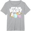 imageStar Wars The Last Jedi Easter Egg Porgs TShirtHeather Grey