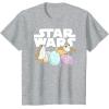 imageStar Wars The Last Jedi Easter Egg Porgs TShirtHeather Grey