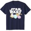 imageStar Wars The Last Jedi Easter Egg Porgs TShirtNavy Blue