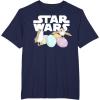 imageStar Wars The Last Jedi Easter Egg Porgs TShirtNavy Blue