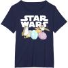 imageStar Wars The Last Jedi Easter Egg Porgs TShirtNavy Blue