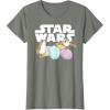 imageStar Wars The Last Jedi Easter Egg Porgs TShirtOlive Heather