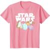 imageStar Wars The Last Jedi Easter Egg Porgs TShirtPink