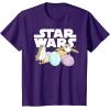 imageStar Wars The Last Jedi Easter Egg Porgs TShirtPurple