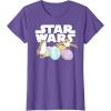 imageStar Wars The Last Jedi Easter Egg Porgs TShirtPurple Heather