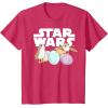 imageStar Wars The Last Jedi Easter Egg Porgs TShirtRed Heather