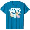imageStar Wars The Last Jedi Easter Egg Porgs TShirtSapphire Blue
