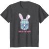 imageStar Wars The Mandalorian Easter Bunny Ears This is the Way TShirtDark Heather Grey