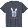 imageStar Wars The Mandalorian Easter Bunny Ears This is the Way TShirtHeather Blue