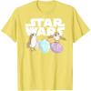imageStar Wars The Last Jedi Easter Egg Porgs TShirtLemon Yellow