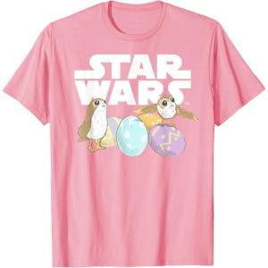 imageStar Wars The Last Jedi Easter Egg Porgs TShirtPink