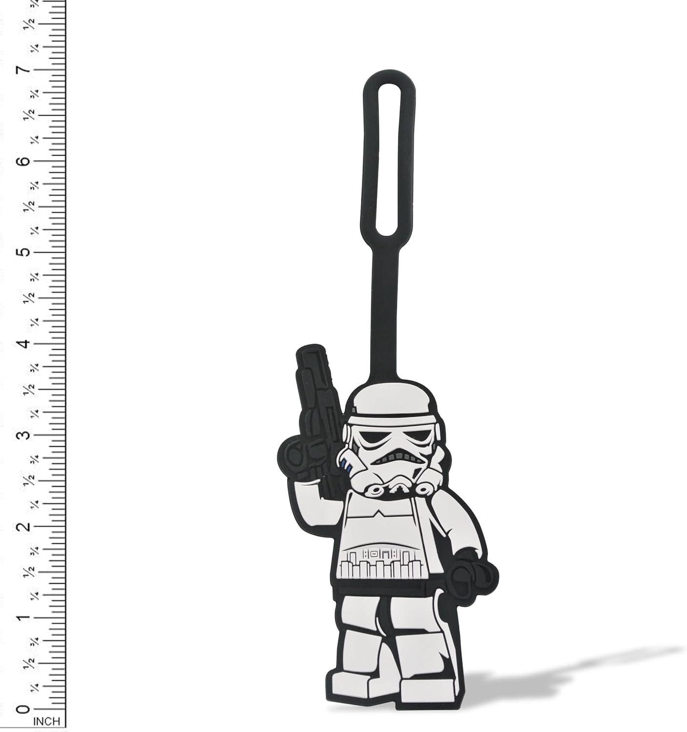 imageLEGO Star Wars Silicone Luggage Tag for Travel Suitcase Backpack  Stormtrooper 52235 Writable Surface on Back for ID Identification