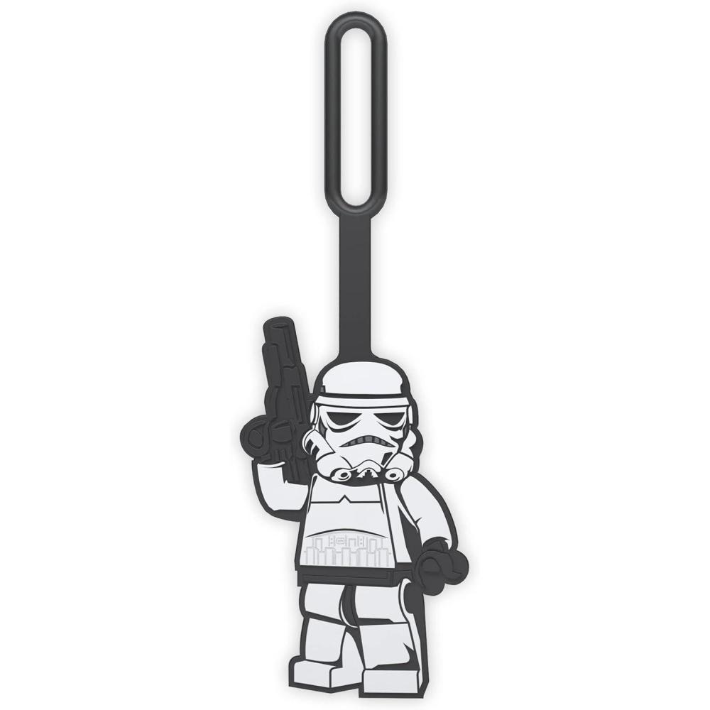 imageLEGO Star Wars Silicone Luggage Tag for Travel Suitcase Backpack  Stormtrooper 52235 Writable Surface on Back for ID Identification
