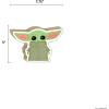 imageDisney Star Wars Baby Yoda Shelf Sitter Decor  Chunky Wood Block Cutout for Kids Bedroom Play Room or OfficeGreen