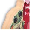 imageDisney Star Wars Baby Yoda Shelf Sitter Decor  Chunky Wood Block Cutout for Kids Bedroom Play Room or OfficeRed