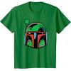 imageNEW Star Wars St Patricks Day Boba Fett Helmet Lucky Clover TShirtKelly Green