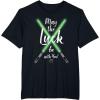 imageNEW Star Wars St Patricks Sabers May the Luck be with You TShirtBlack