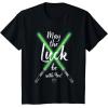 imageNEW Star Wars St Patricks Sabers May the Luck be with You TShirtBlack
