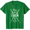imageNEW Star Wars St Patricks Sabers May the Luck be with You TShirtKelly Green