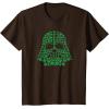 imageStar Wars Darth Vader Green Shamrocks St Patricks Day TShirtBrown