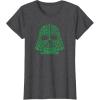imageStar Wars Darth Vader Green Shamrocks St Patricks Day TShirtDark Heather Grey