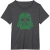 imageStar Wars Darth Vader Green Shamrocks St Patricks Day TShirtDark Heather Grey