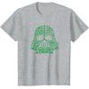 imageStar Wars Darth Vader Green Shamrocks St Patricks Day TShirtHeather Grey