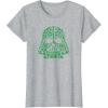 imageStar Wars Darth Vader Green Shamrocks St Patricks Day TShirtHeather Grey