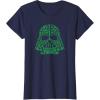 imageStar Wars Darth Vader Green Shamrocks St Patricks Day TShirtNavy Blue